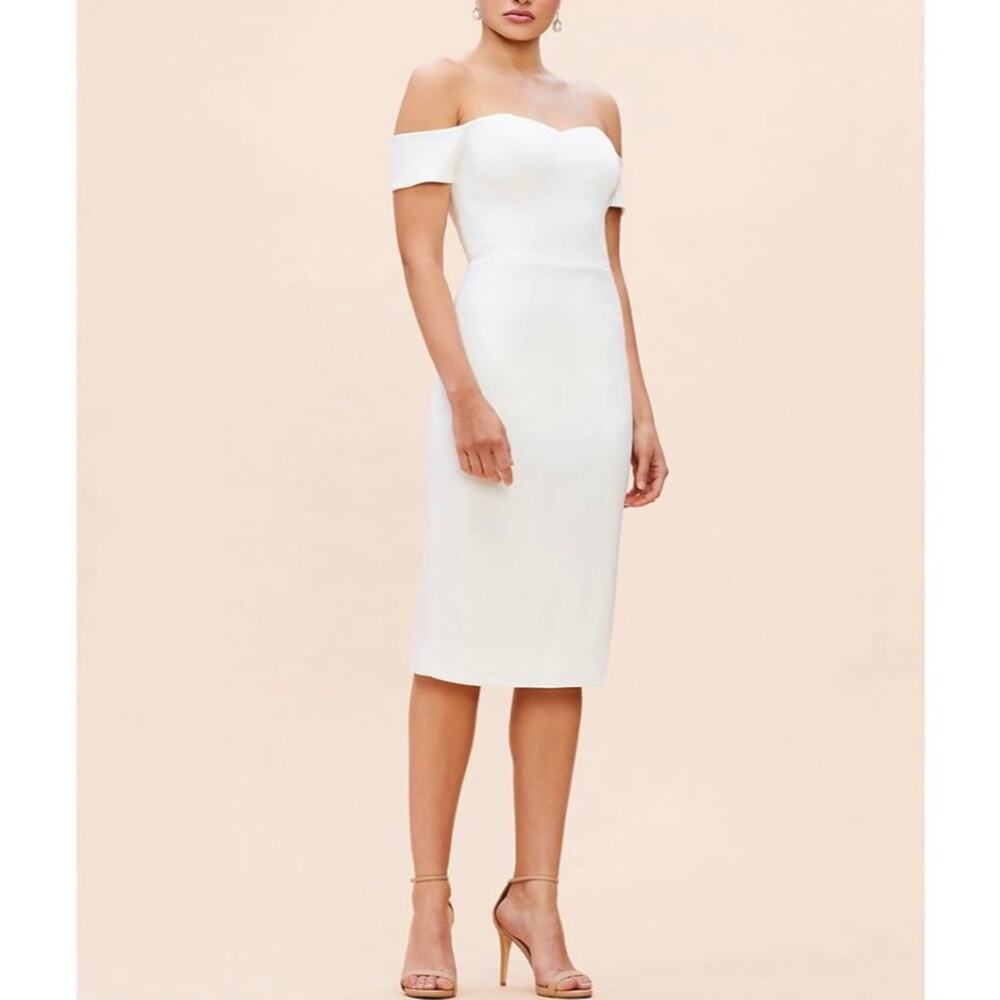 Dress The Population Bailey Off-the-Shoulder Dress Size L Nwot $198